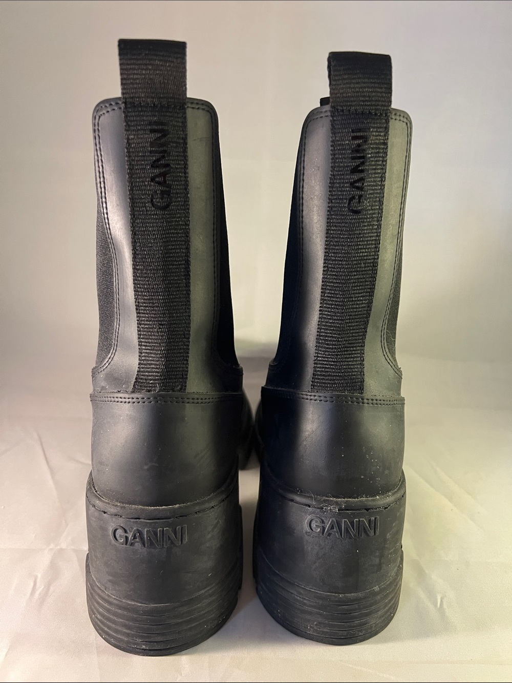 Ganni Rubber healed City Boots Size 39 (8.5 US)